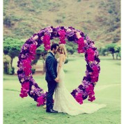 Purple Artificial Flower Bouquet