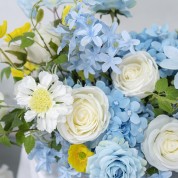 Blue Artificial Hydrangea Flowers