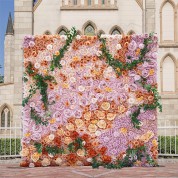 Realistic Artificial Purple Flowering Herbs In Pots