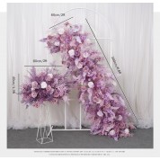 Peach And White Wedding Backdrop