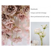 Fabric Flower Wedding Backdrop