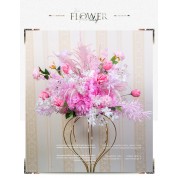 Modern Farmhouse Flower Arrangement In Wide Rim Vase