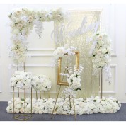 White Table Runner With Brown Branches