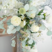 Green And White Striped Table Runner