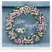 Cinder Block Flower Wall