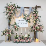 Table Flowers Bride And Groom Table