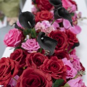 Crate And Barrel Red Table Runner