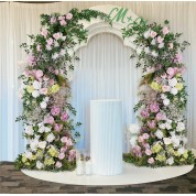 Kanye And Kim Wedding Flower Wall