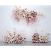 Fabric Flower Wedding Backdrop