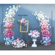 Royal Blue And Silver Wedding Backdrop