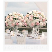 Blush Pink And Burgundy Wedding Decor