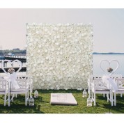 Round Backdrop Flower Arrangements