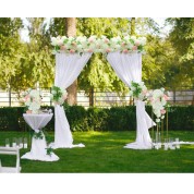 Red Ruffle Table Runner