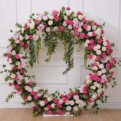 Burlap Table Runner With Poinsettia