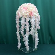 Faux Pink Flower Arrangements