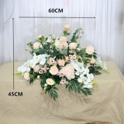 White Ribbon Wedding Backdrop