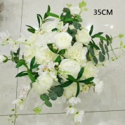 Ground Level Flowers At Wedding Instead Of Arch