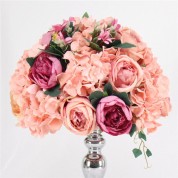 Flower Arrangements With Silver Spirals