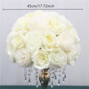 Black White And Silver Artificial Flowers