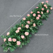 Pink And Gray Table Runner