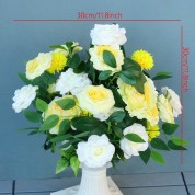 Gold Mason Jar White Flower Arrangements