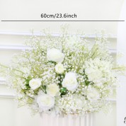 Elegant Mixed Greens Tall Flower Arrangements