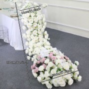 Scalloped Black Lace Table Runner