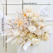 Peach And Gray Wedding Decorations