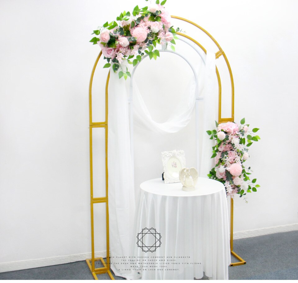 silk flower arch for wedding