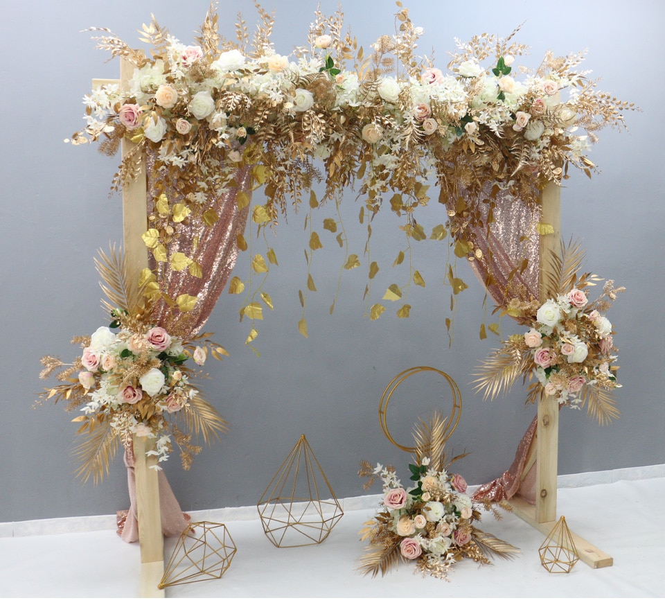 golden wedding table decorations uk9