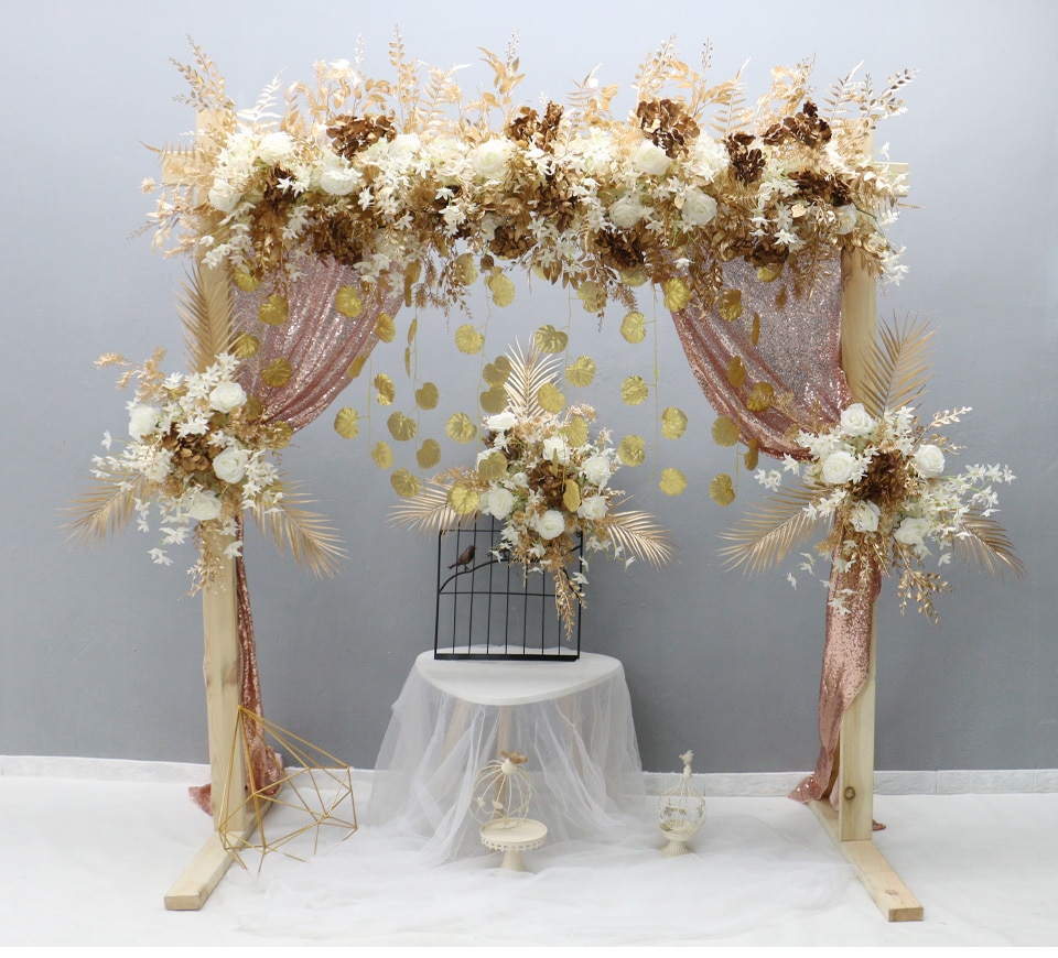 golden wedding table decorations uk8