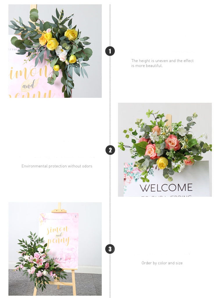 Arranging and Attaching Paper Flowers to Create a Wall Display