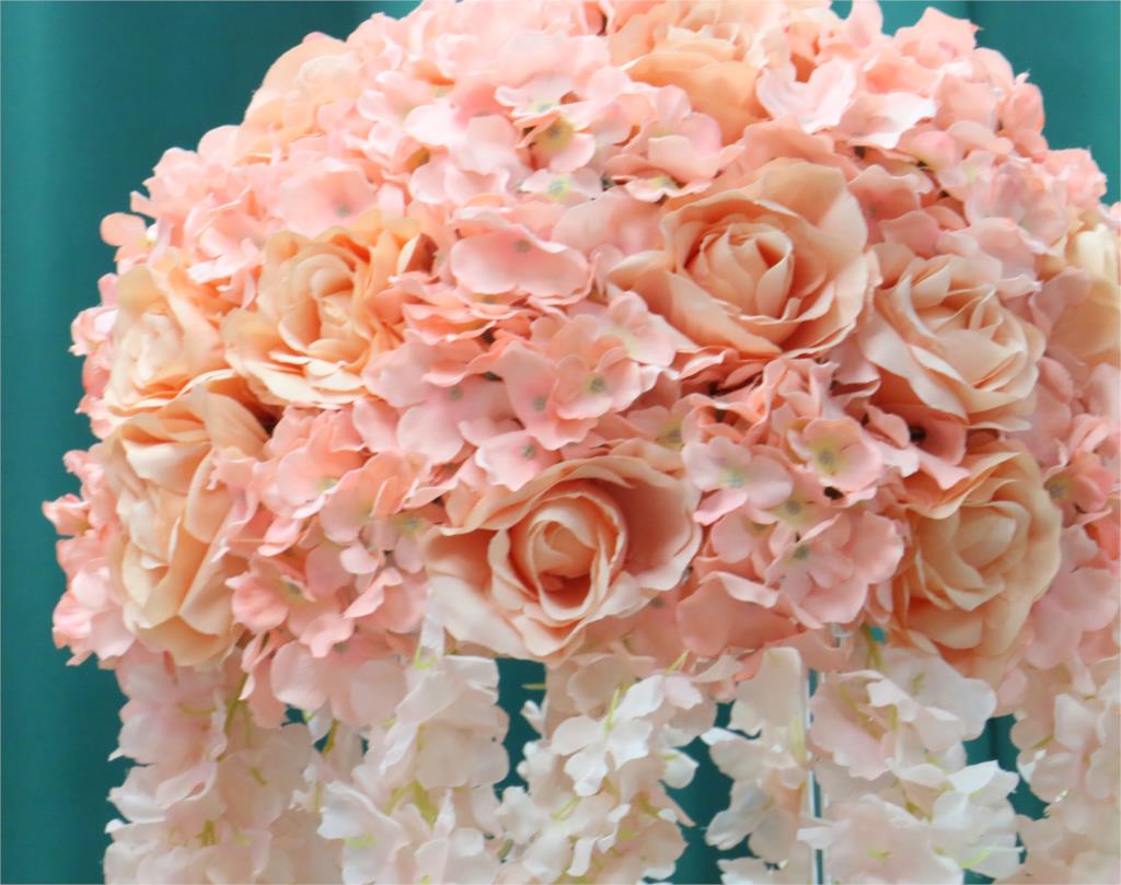 faux pink flower arrangements10