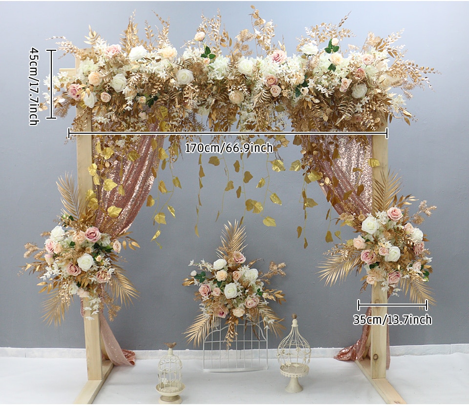 golden wedding table decorations uk2