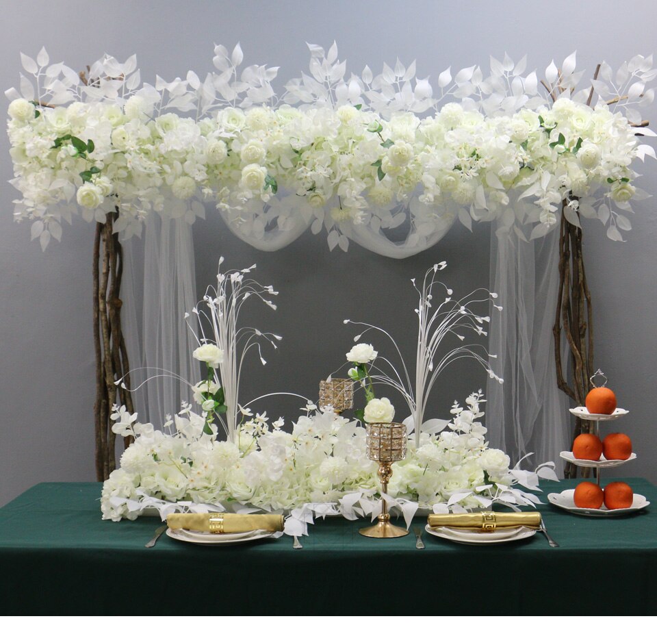 orange silk flower arrangements uk