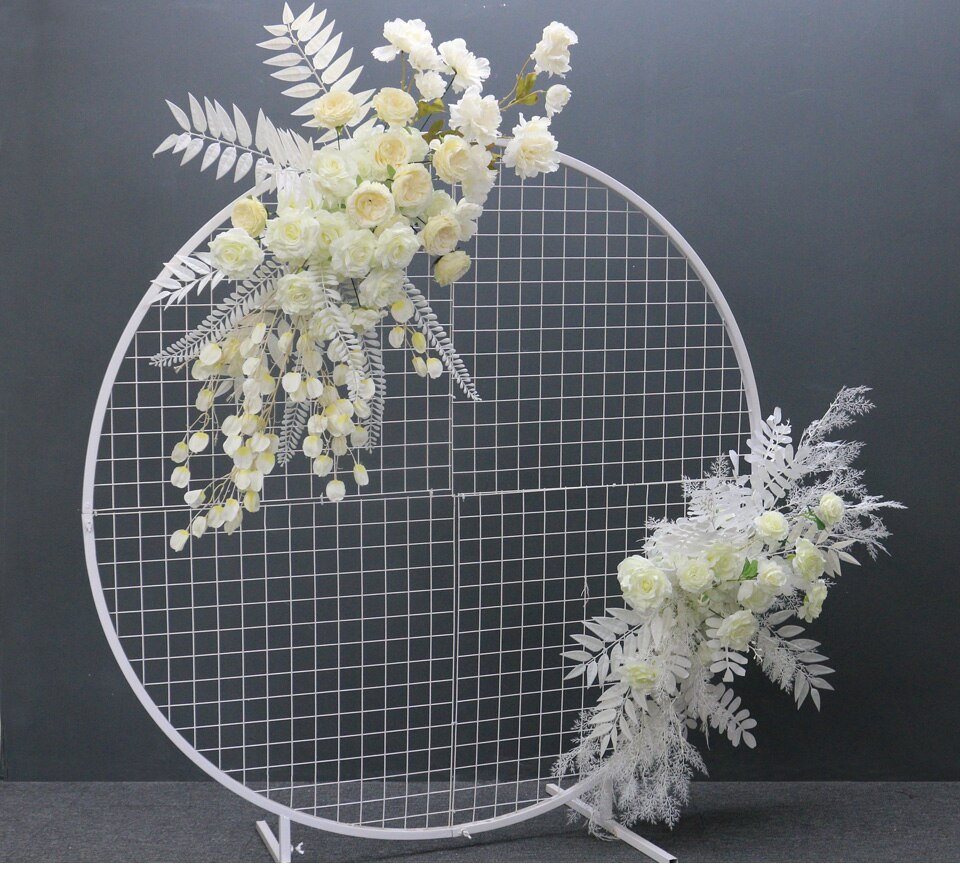 artificial hanging plants outdoor white flowers10