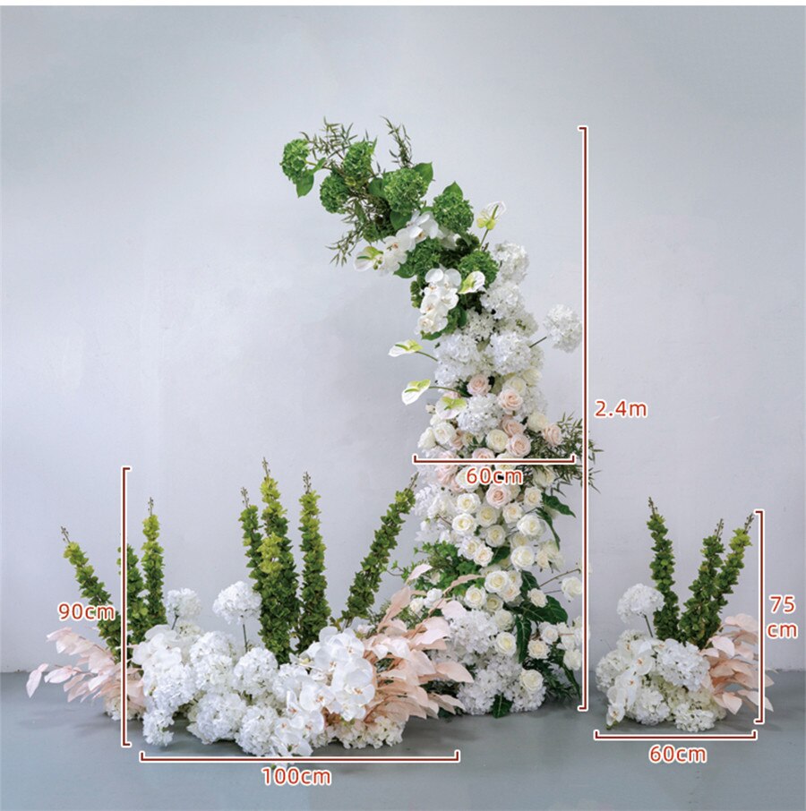 classic all white beauty flower arrangement1