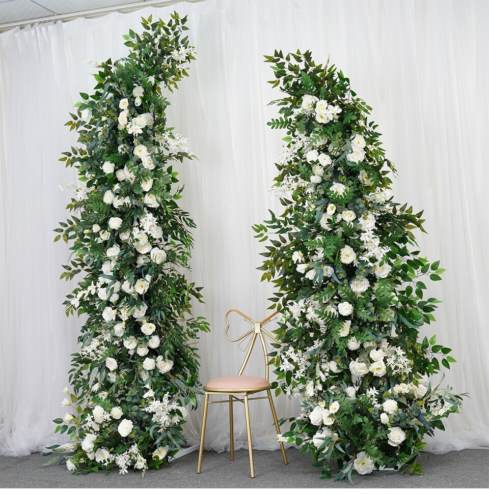 beautiful white wedding flower arch4