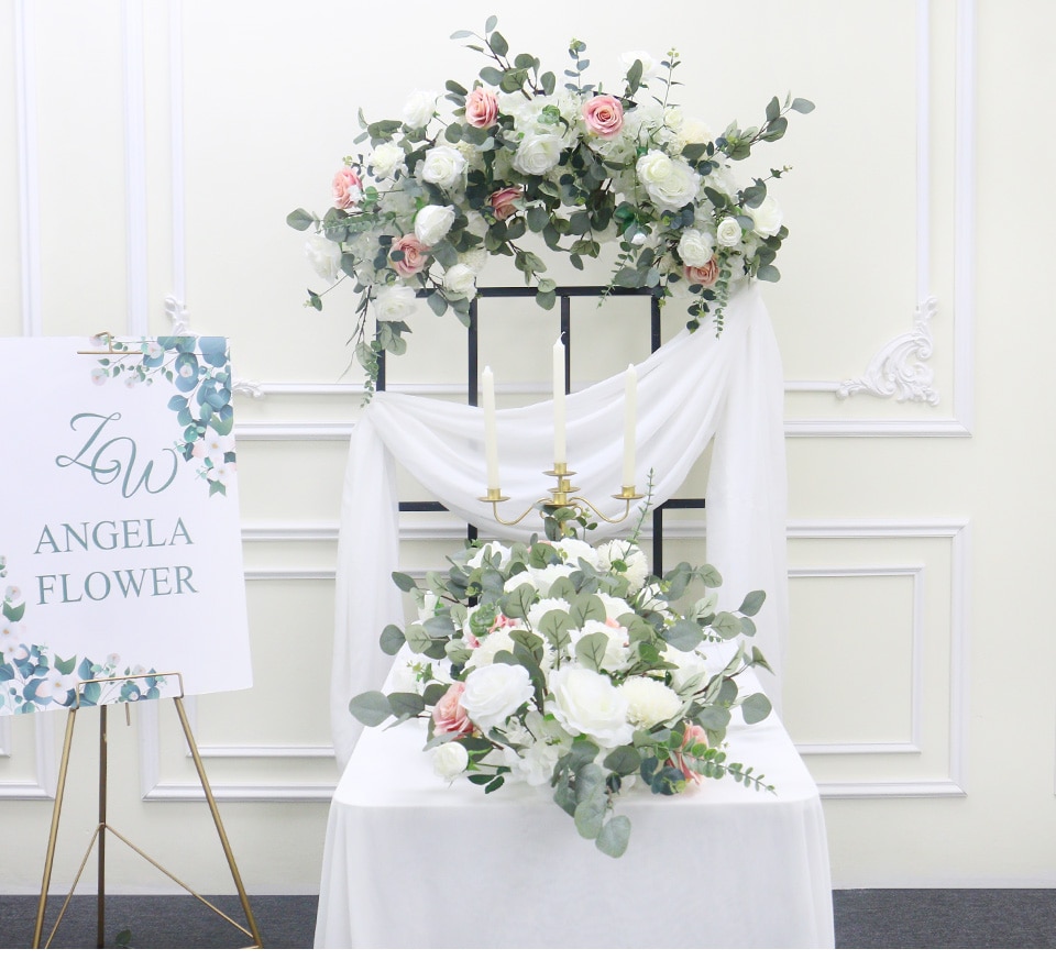 navy and white table runner7