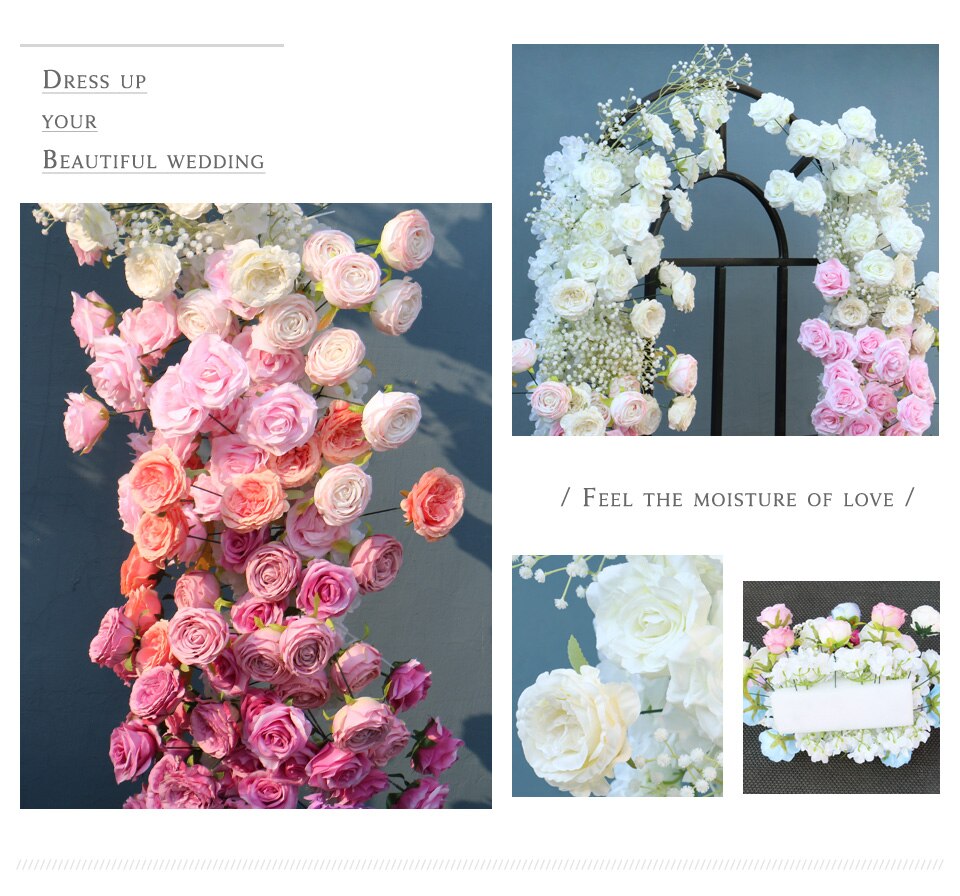 artificial rose flowers for wedding decoration4