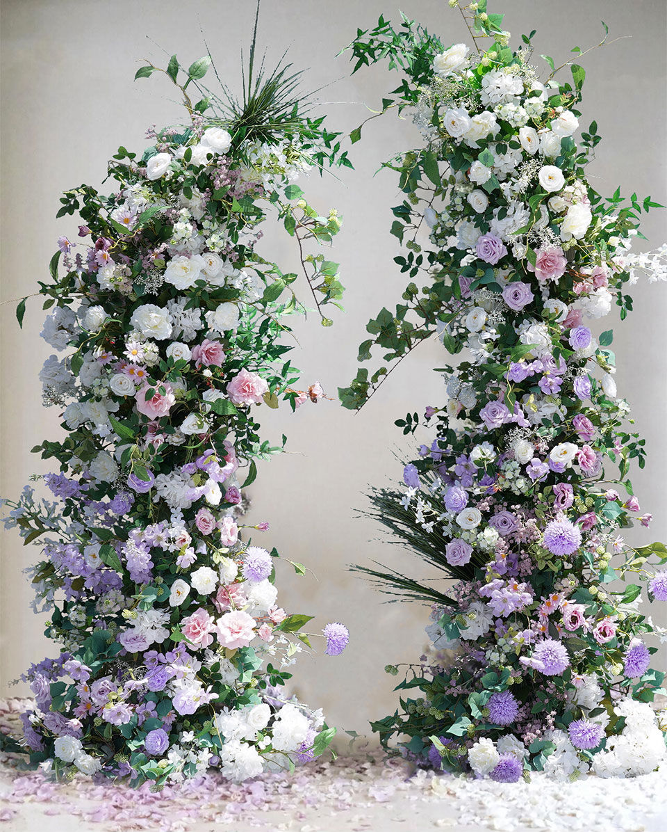 fresh fall flower arrangements in a birch cube