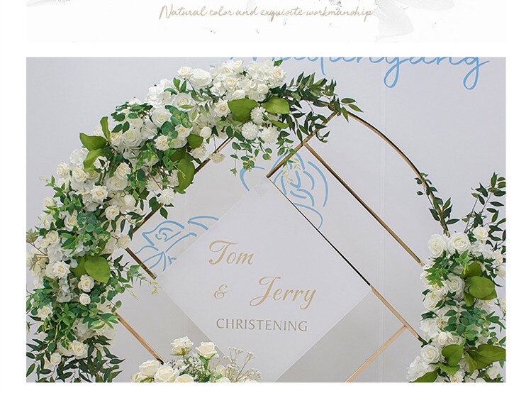 wedding table flower garland3