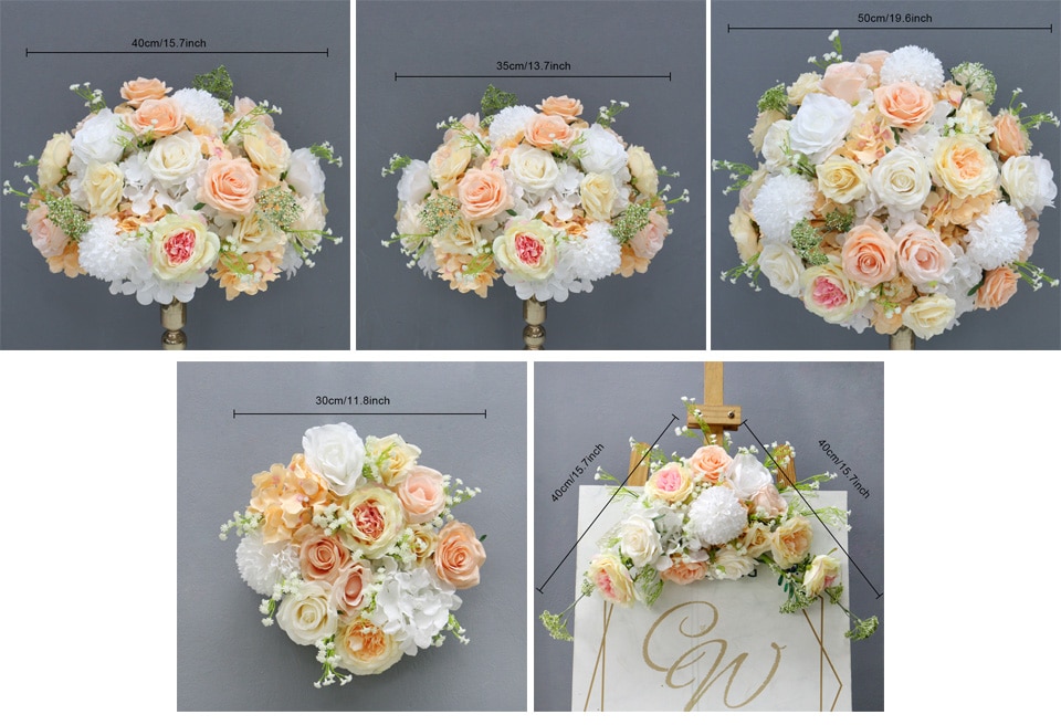 artificial flower cake toppers2