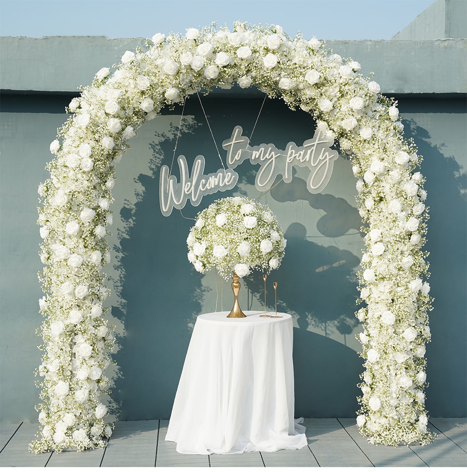 metal round hoop frame for wedding arch7