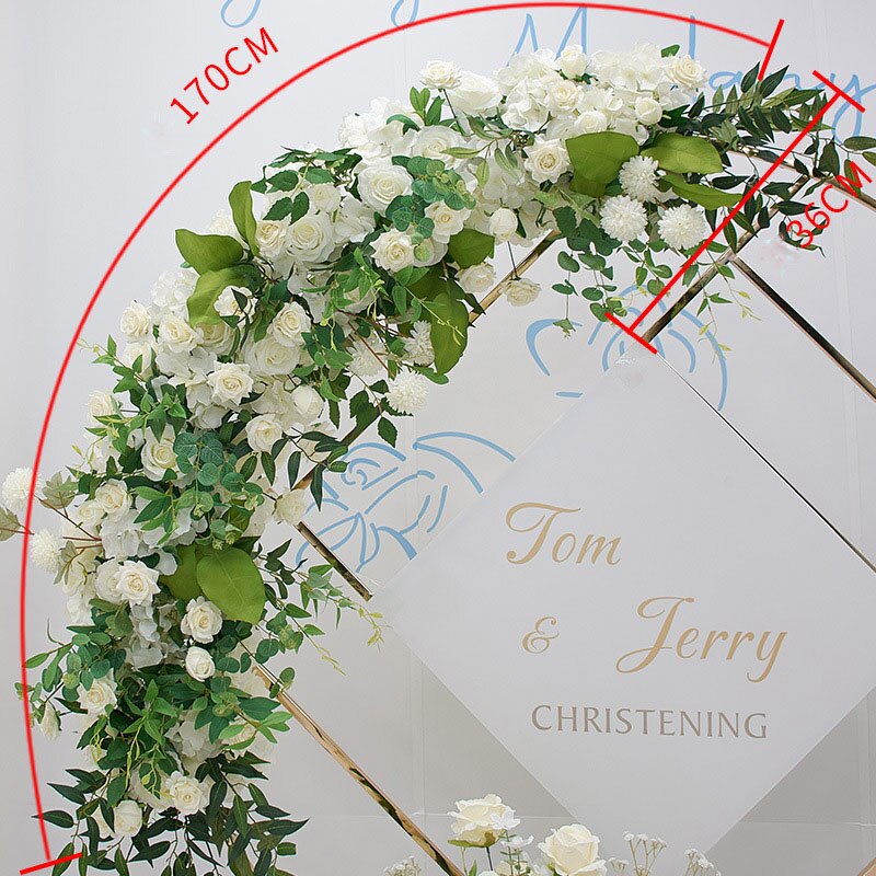 rustic flower arrangement with palm frond1