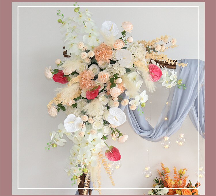 white flower table runners10