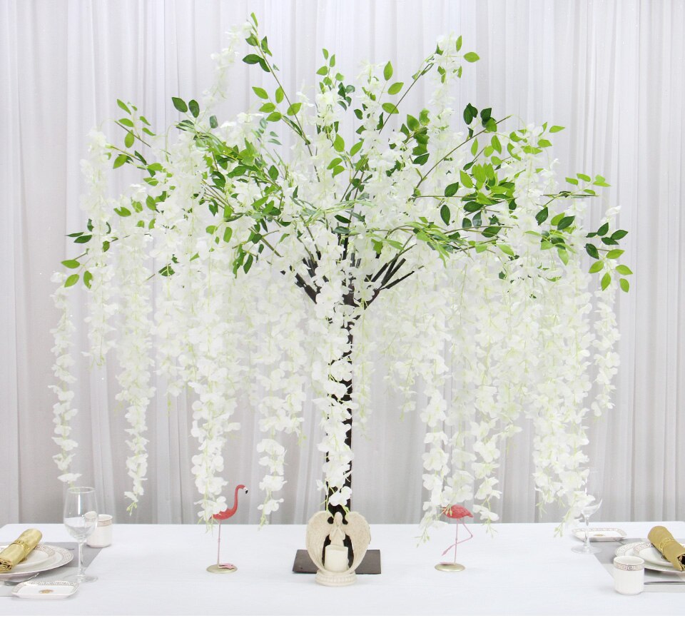 long artificial flower wall hangings10