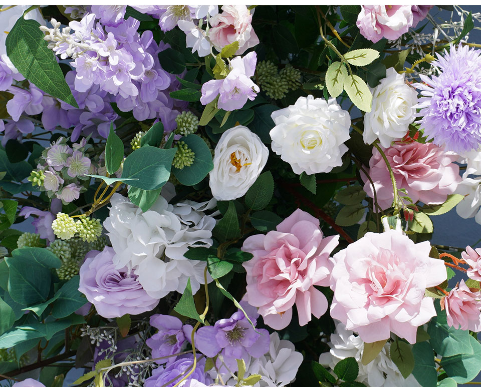 fresh fall flower arrangements in a birch cube10