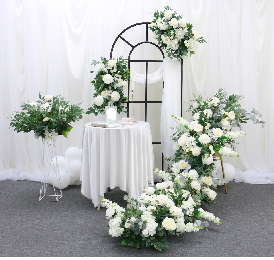 120 inch white table runner