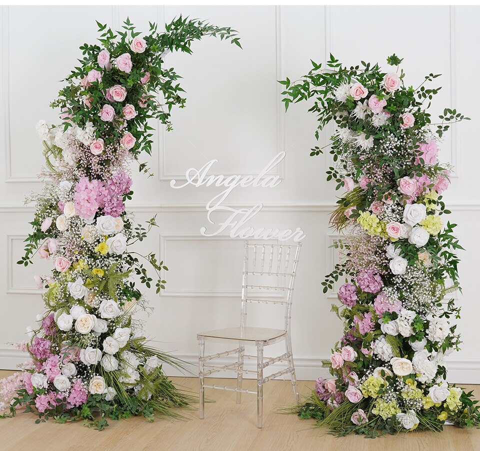 kanye and kim wedding flower wall7